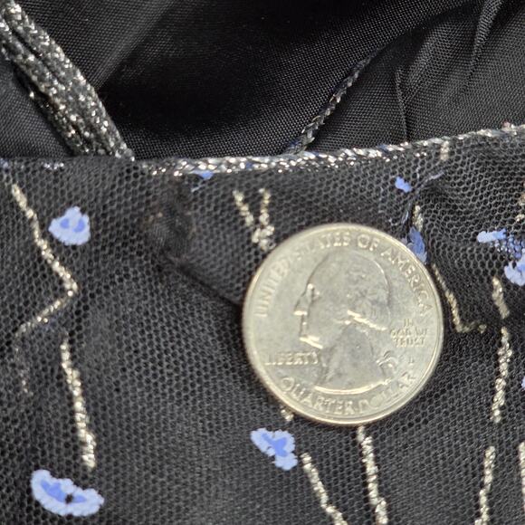 VTG Papell Boutique Evening Dress Women's 16 Y2K Gown Whimsygoth Dark Fairy - Picture 2 of 10